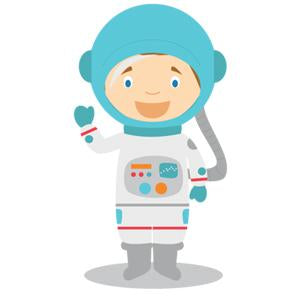 Weltraum Party am Kindergeburtstag mit Astronauten in Rakten auf ins Weltall