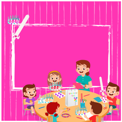 Bastelspass an Ihrer Party am Kindergeburtstag, Motto-Party, Fest mit unseren praktischen Bastelsets und Bastelvorlagen