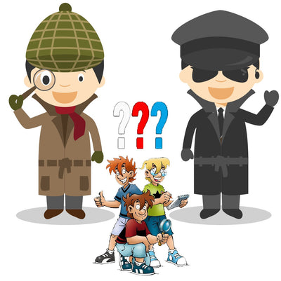 Detektiv, Detektiv Flo, Sherlock Holmes, Geheimagent, FBI, Die drei Fragezeichen Kids