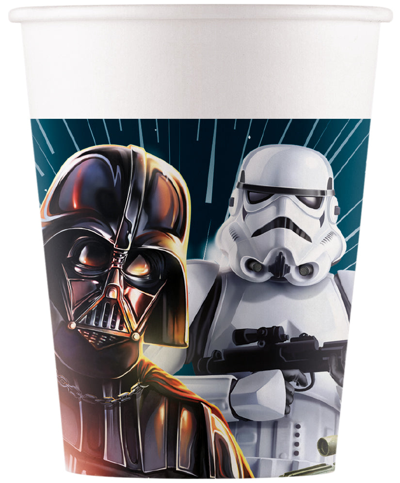 Party Pappbecher Star Wars Galaxy, 8er Pack kinderparties-shop