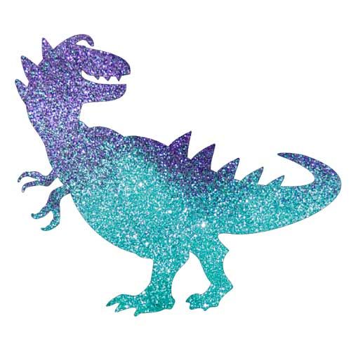Glitzertattoos, Schablone, T-Rex Dinosaurier