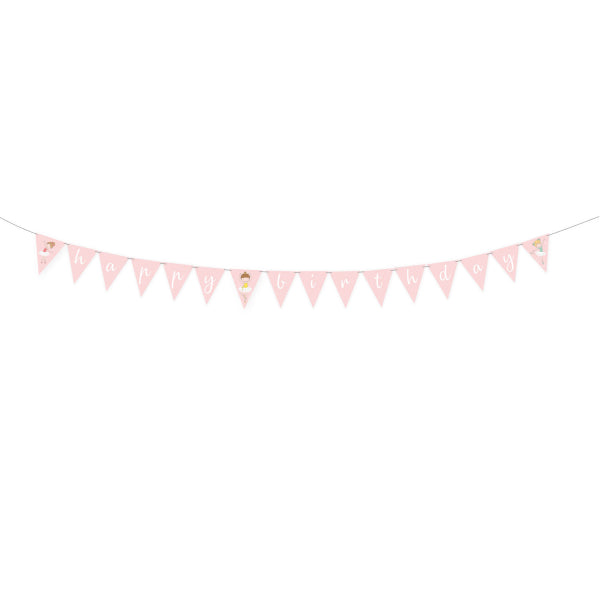 Buchstabenkette Happy Birthday, Prinzessin "Princess Little Dancer", 1.8 m