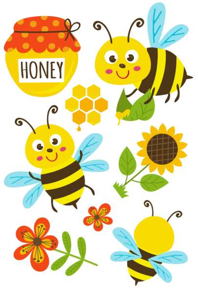 Bienchen Tattoos, Freche Bienen, Give-away, 1 Bogen kinderparties-shop
