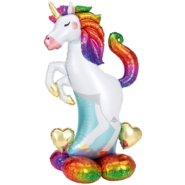 Einhorn AirLoonz Folienballon, 1 Stk, 83 cm x 139 cm