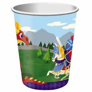 Becher Ritter und Drache, 8er Pack