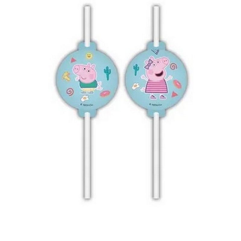 Peppa-Pig-Trinkhalm-Kindergeburtstag-Party-Deko