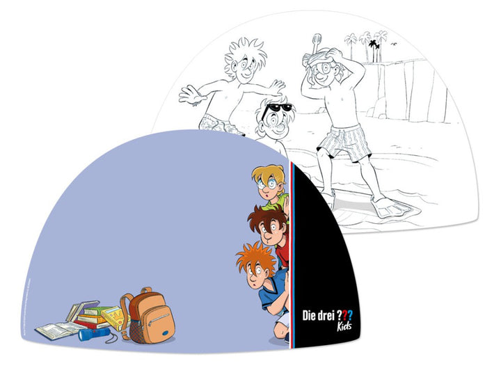 Platzset Die drei ??? Fragezeichen Kids, Rückseite Ausmalbild, 8er Pack