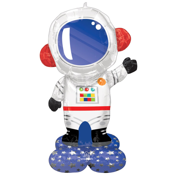 Astronauten AirLoonz Folienballon, Weltraum Party, 81 x 144 cm