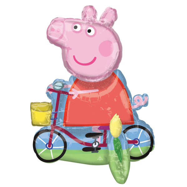 Folienballon, Peppa Pig, 45x55 cm, selbststehend ohne Helium kinderparties-shop