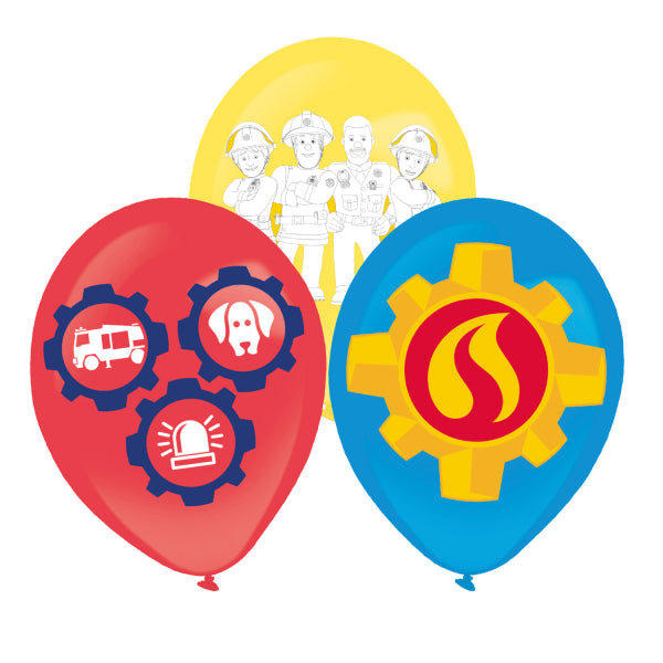 Luftballons Feuerwehrmann Sam, rund, 27.5 cm