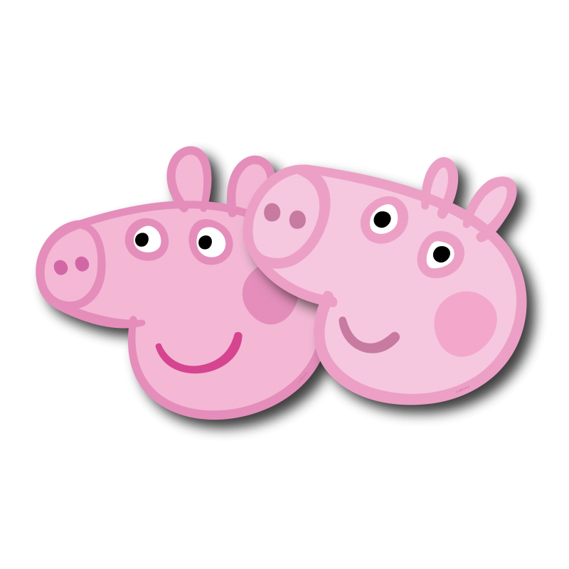Peppa-Pig-Maske-Kindergeburtstag-Party-Deko