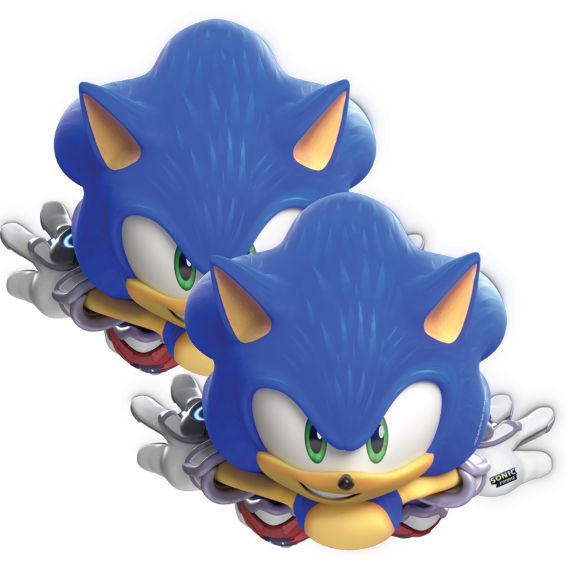 Sonic-Maske-Kindergeburtstag-Party-Deko