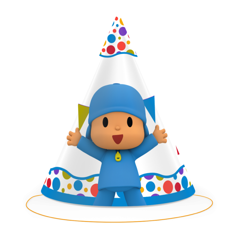 Pocoyo-Partyhut-Kindergeburtstag-Party-Deko