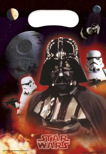 Mitgebsel Tüten Star Wars Heroes, 6er Pack kinderparties-shop