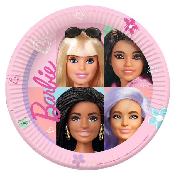 Barbie Sweet Life Party Teller, 8 Stk., 23cm