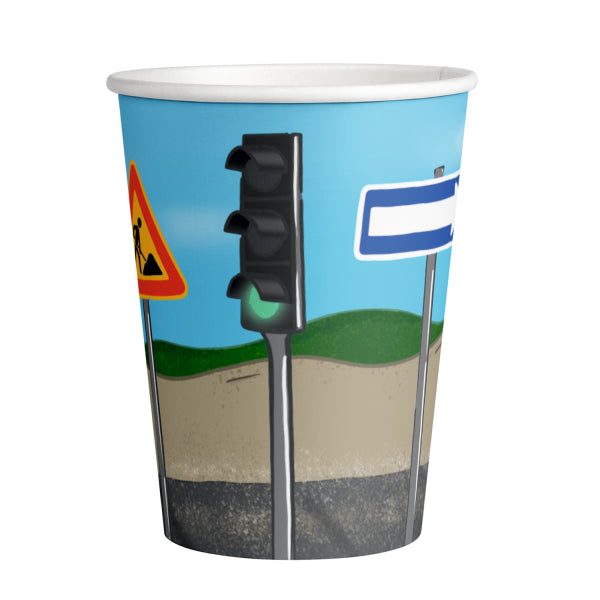 Party Becher Baustelle, 8er Pack