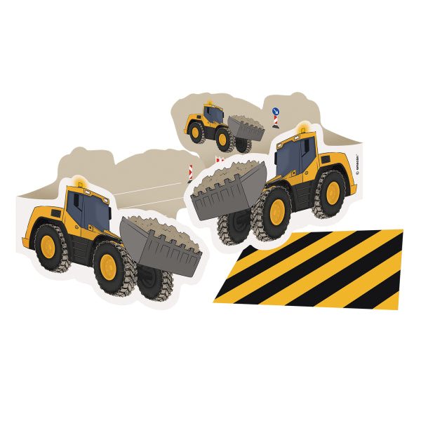 Einladung Baustelle, Baumaschinen, inkl. Couverts, 8er Pack