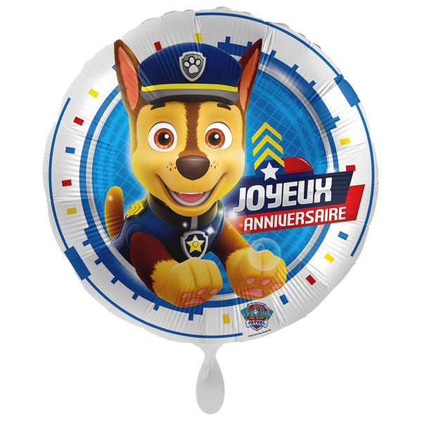Paw Patrol Folienballon Chase, 43 cm kinderparties-shop