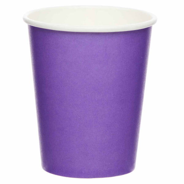 Partybecher, unifarben violett, 8er Pack kinderparties-shop