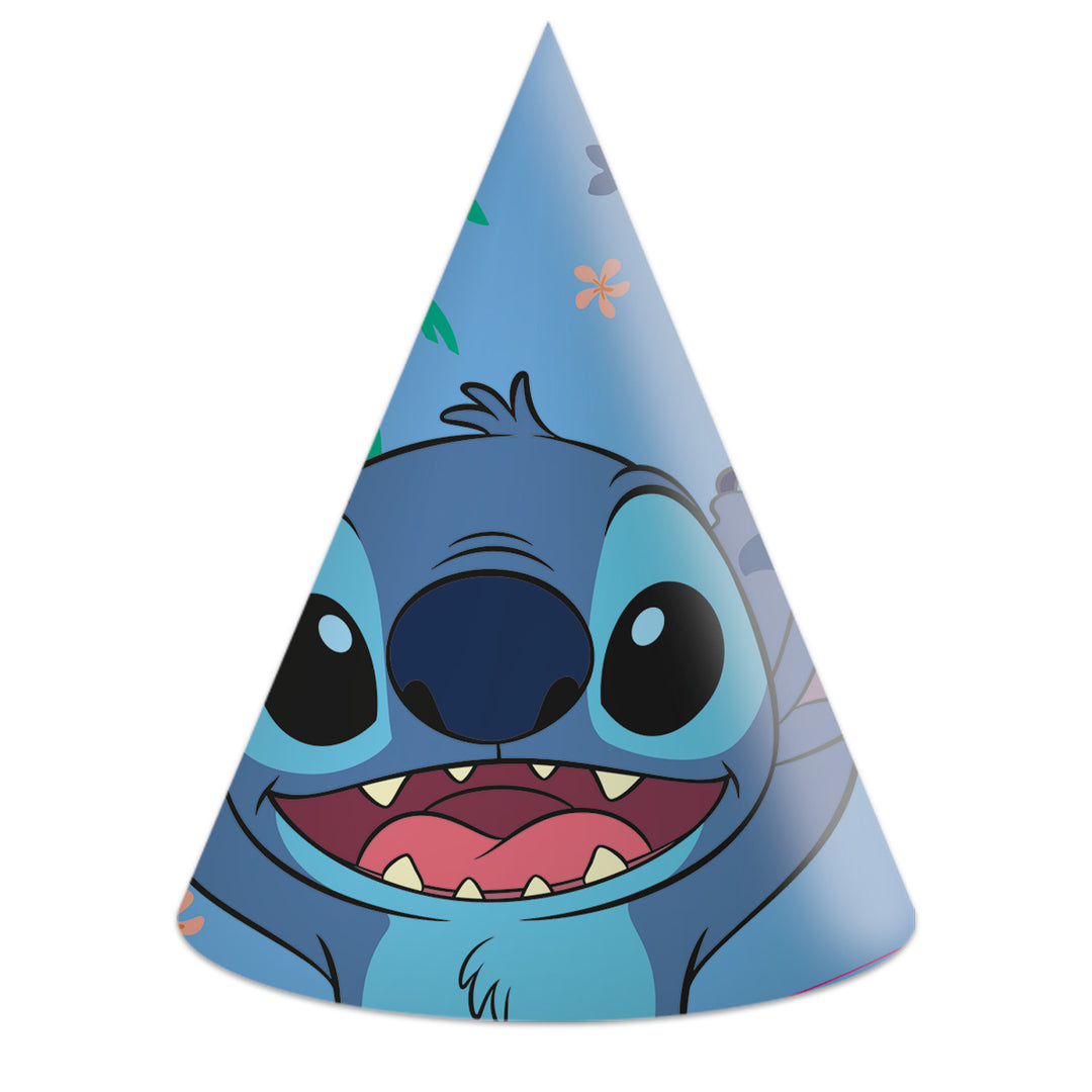 Stitch & Angel Party-Hütchen, 6er Pack kinderparties-shop