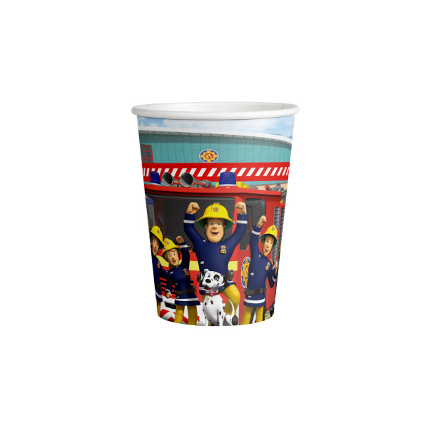 Party Becher Feuerwehrmann Sam und Team, 8er Pack, 250ml kinderparties-shop