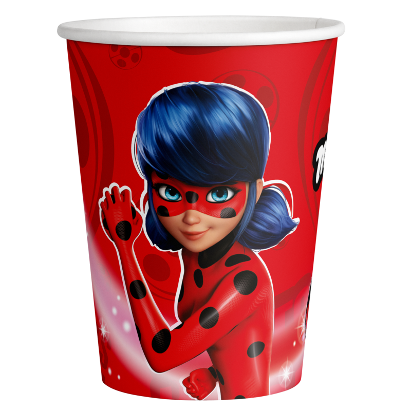 Miraculous-/-Ladybug-Party-Becher-Kindergeburtstag-Party-Deko