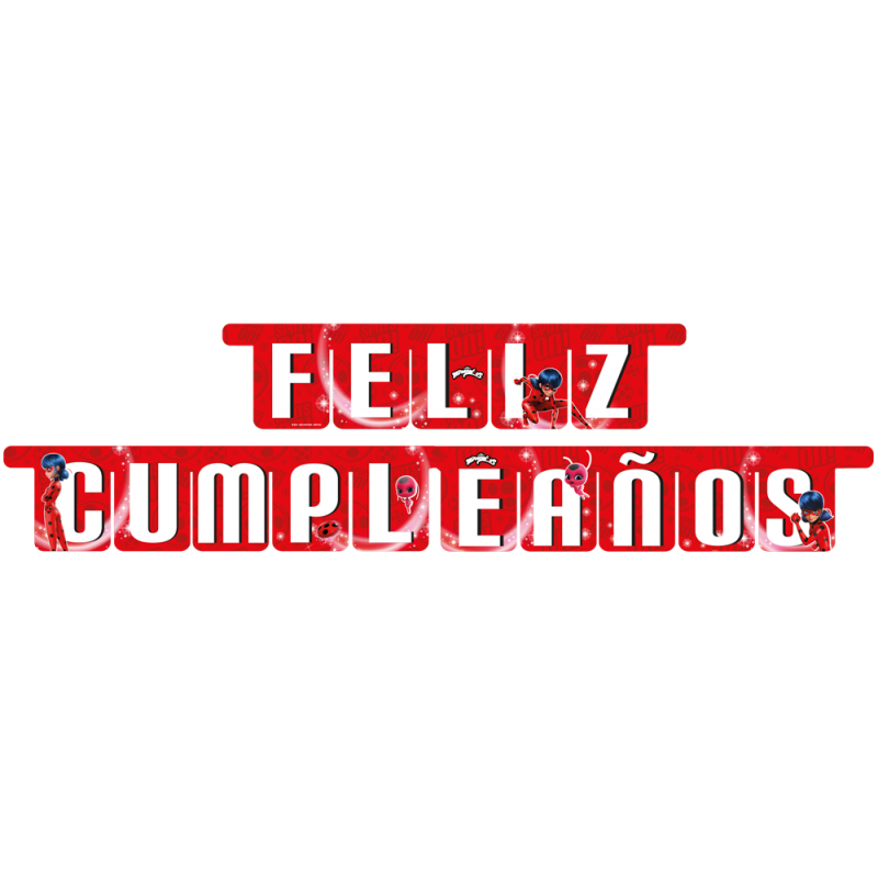 Miraculous-/-Ladybug-Feliz-Cumpleanos-Kindergeburtstag-Party-Deko