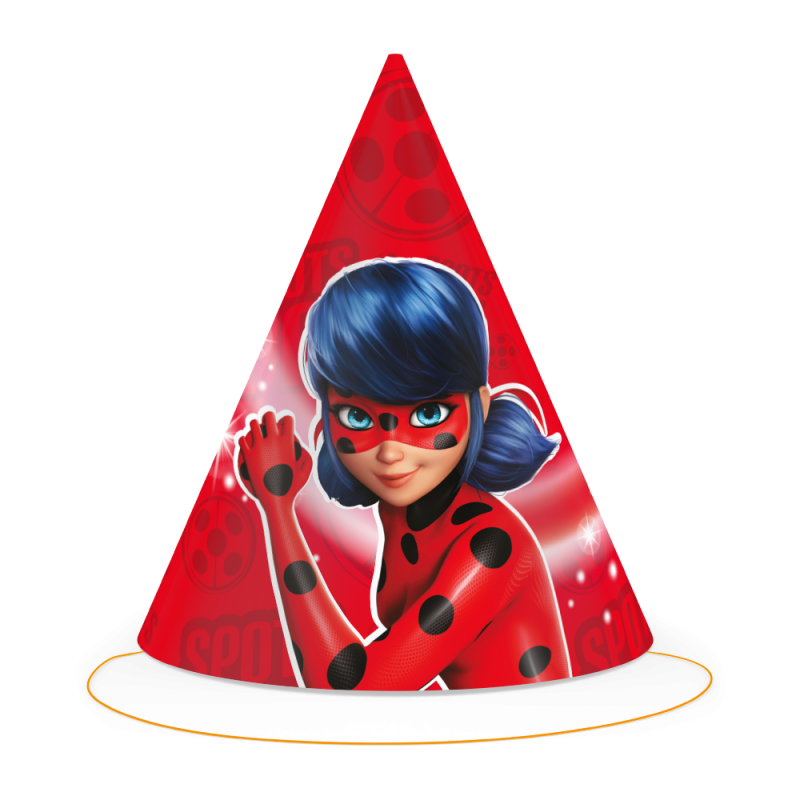 Miraculous-/-Ladybug-Partyhut-Kindergeburtstag-Party-Deko
