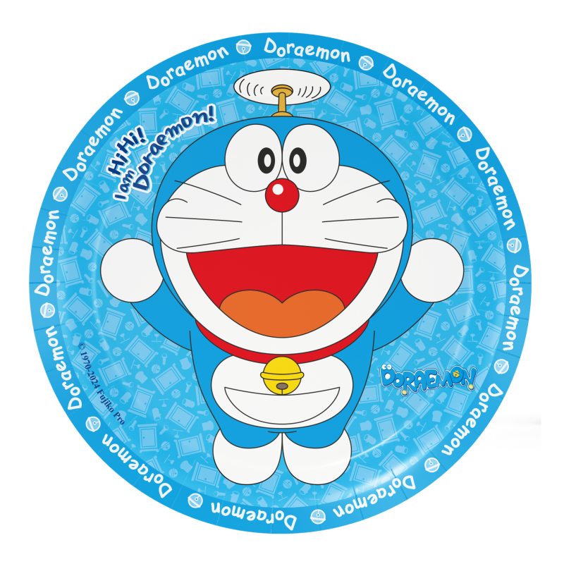Doraemon-Kuchen-Teller-Kindergeburtstag-Party-Deko