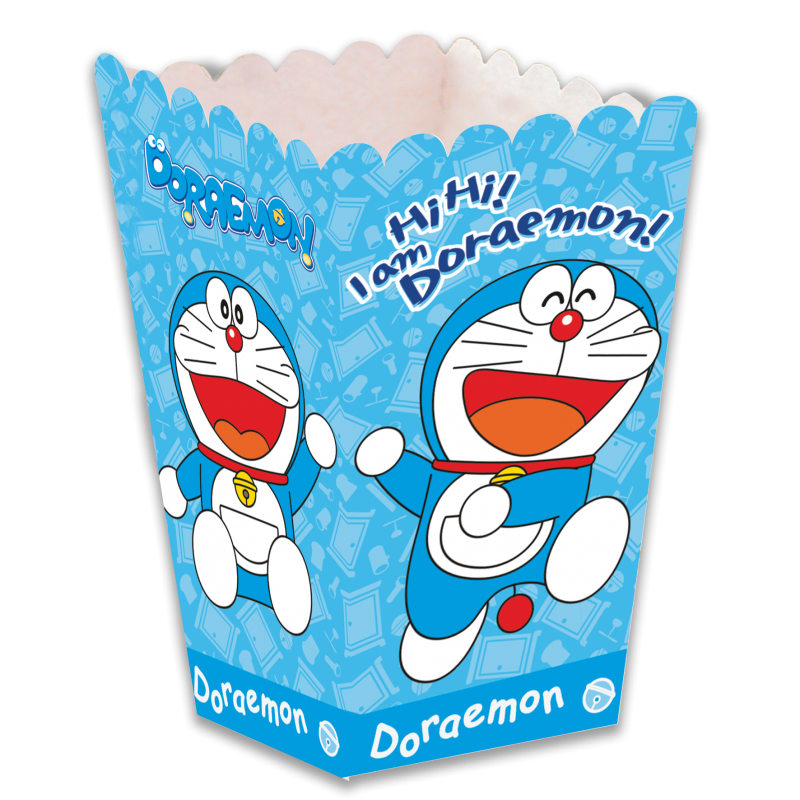 Doraemon-Popcorn-Box-/-Snackbox-Kindergeburtstag-Party-Deko