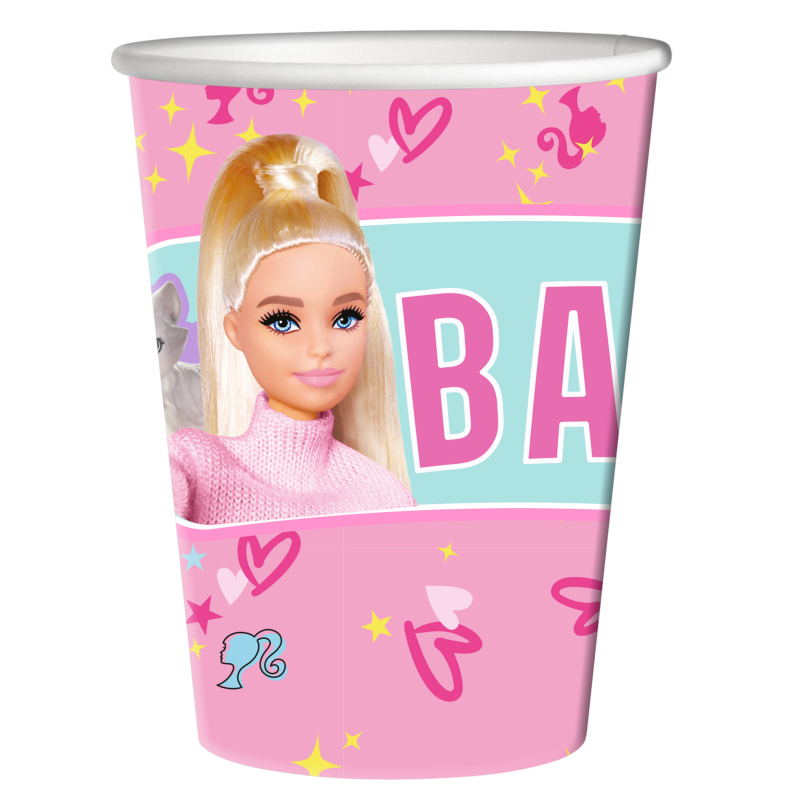 Barbie-Party-Becher-Kindergeburtstag-Party-Deko