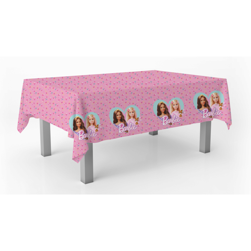Barbie-Tischdecke-Kindergeburtstag-Party-Deko
