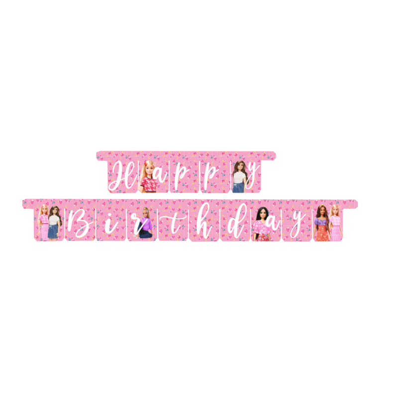Barbie-Happy-Birthday-Girlande-Kindergeburtstag-Party-Deko