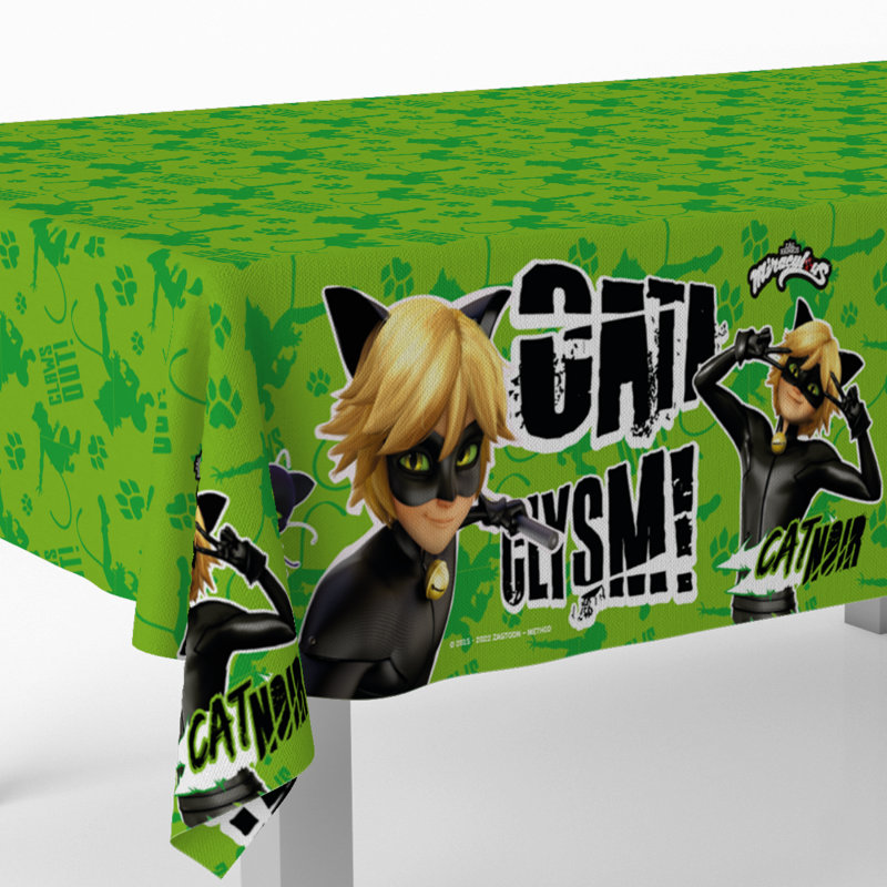 Cat-Noir-Miraculous-Tischdecke-Kindergeburtstag-Party-Deko