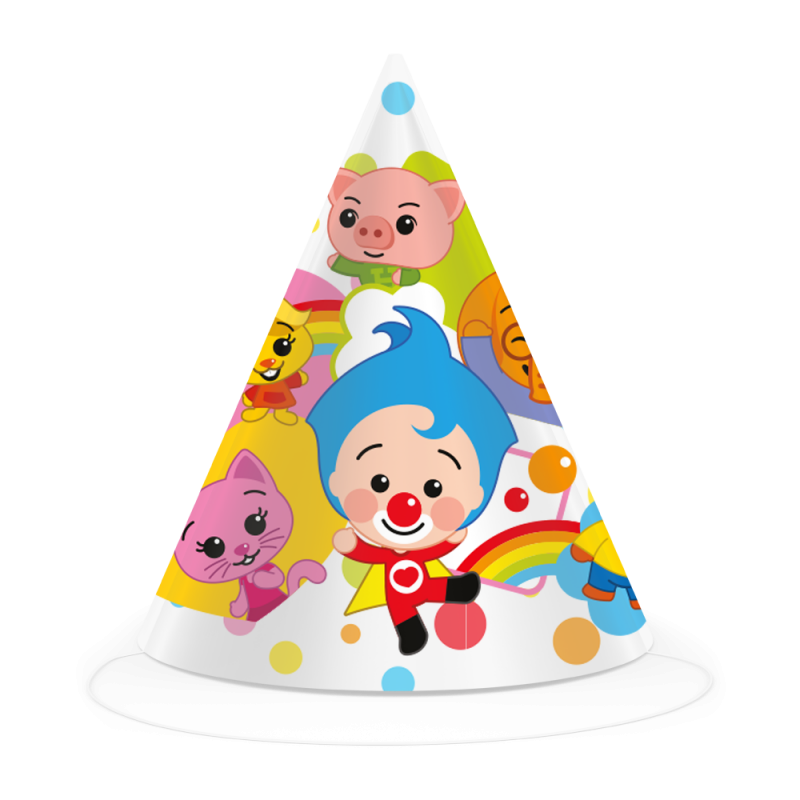 Clown-Plim-Plim-Partyhut-Kindergeburtstag-Party-Deko
