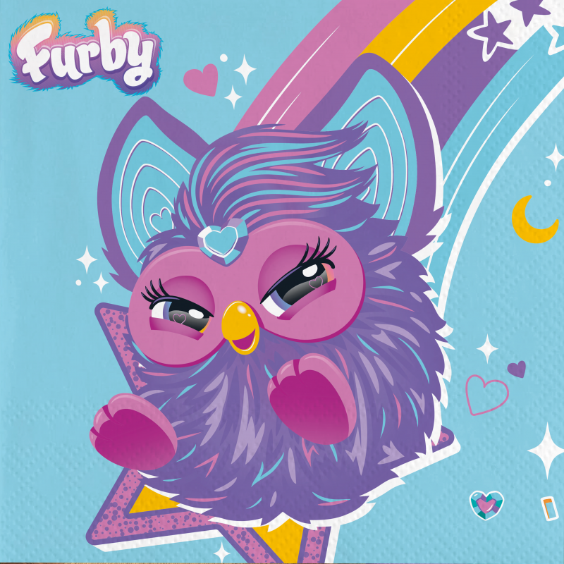 Furby-Serviette-Kindergeburtstag-Party-Deko