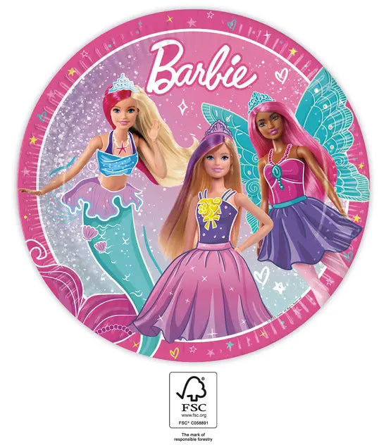 Barbie Fantasy Party Teller, 8er Pack, 23cm kinderparties-shop