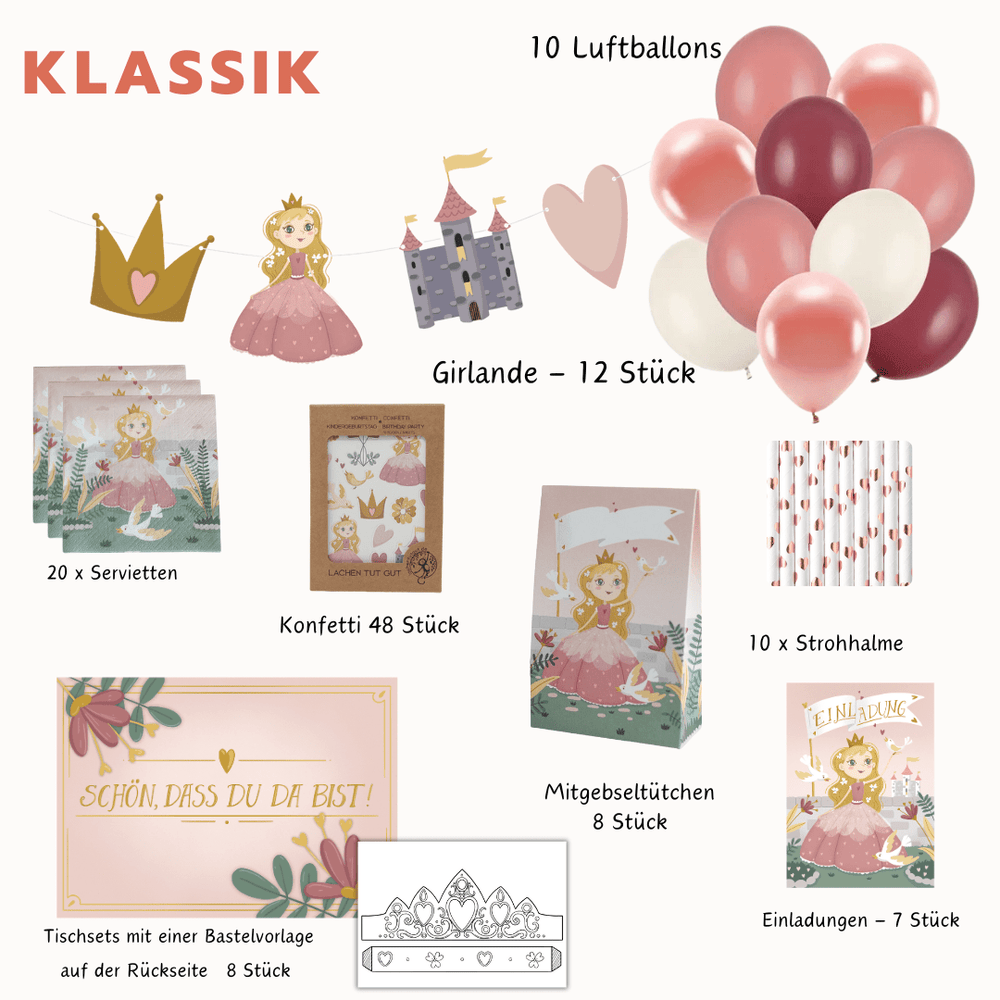 Mottobox-Prinzessinnen-Geburtstag