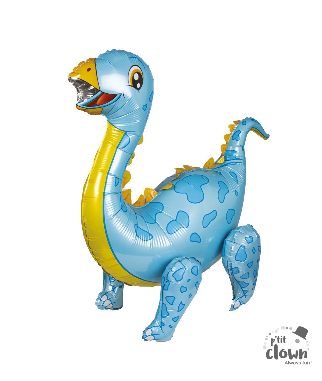 XXL Folienballon Dino, Brachiosaurus , ohne Helium, 69 x 66cm kinderparties-shop