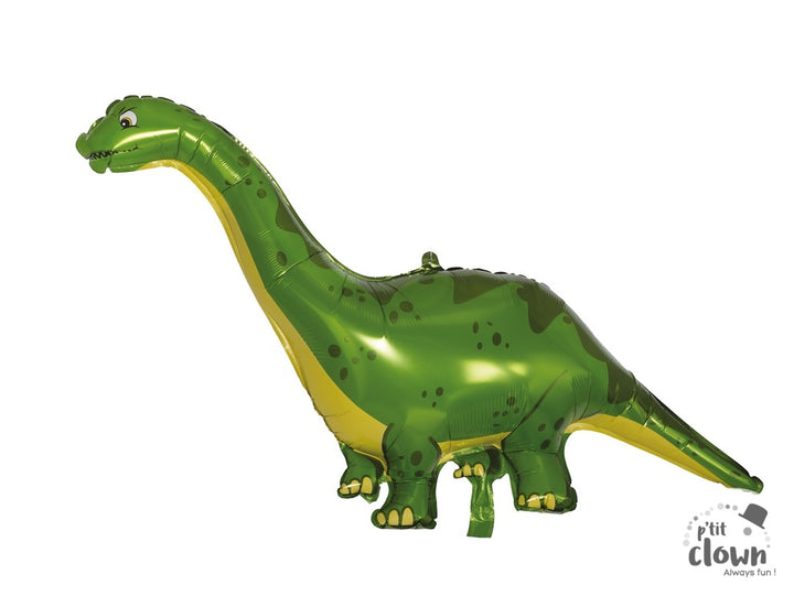XXL Folienballon Dino, Langhals, ohne Helium, 107 x 66cm kinderparties-shop