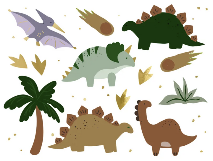 Dinosaurier Tattoos, abwaschbar, 13 Motive kinderparties-shop