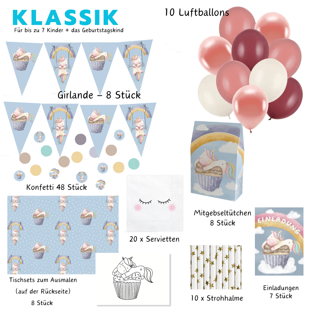 Mottobox-Baby-Einhorn-Geburtstag