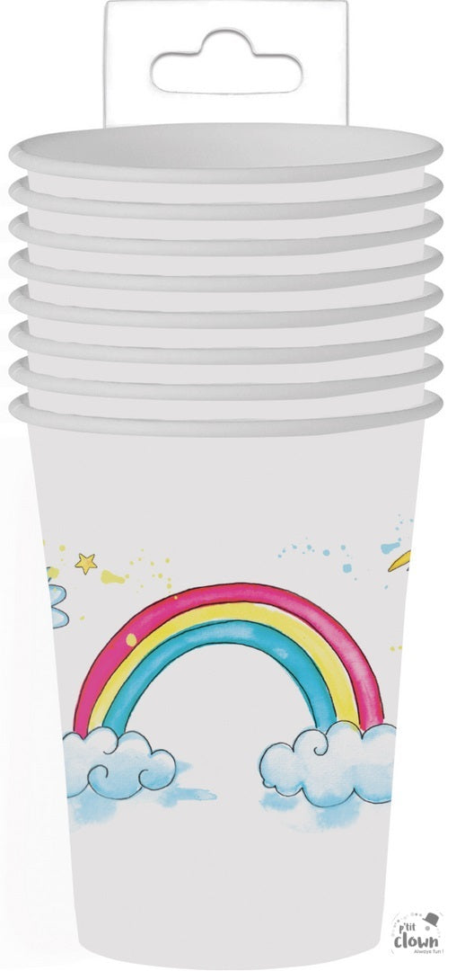 Party Becher Einhorn, 8er Pack kinderparties-shop