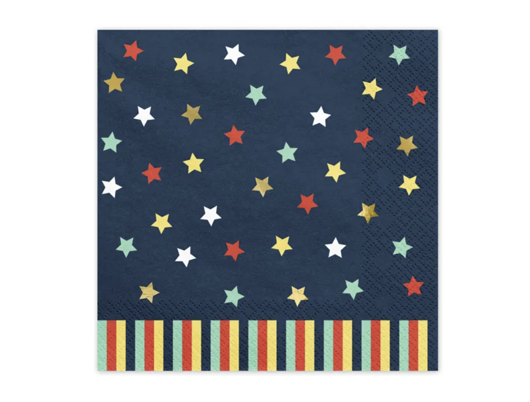 Stern Servietten, Flugzeug / Weltall Party, 12er Pack kinderparties-shop