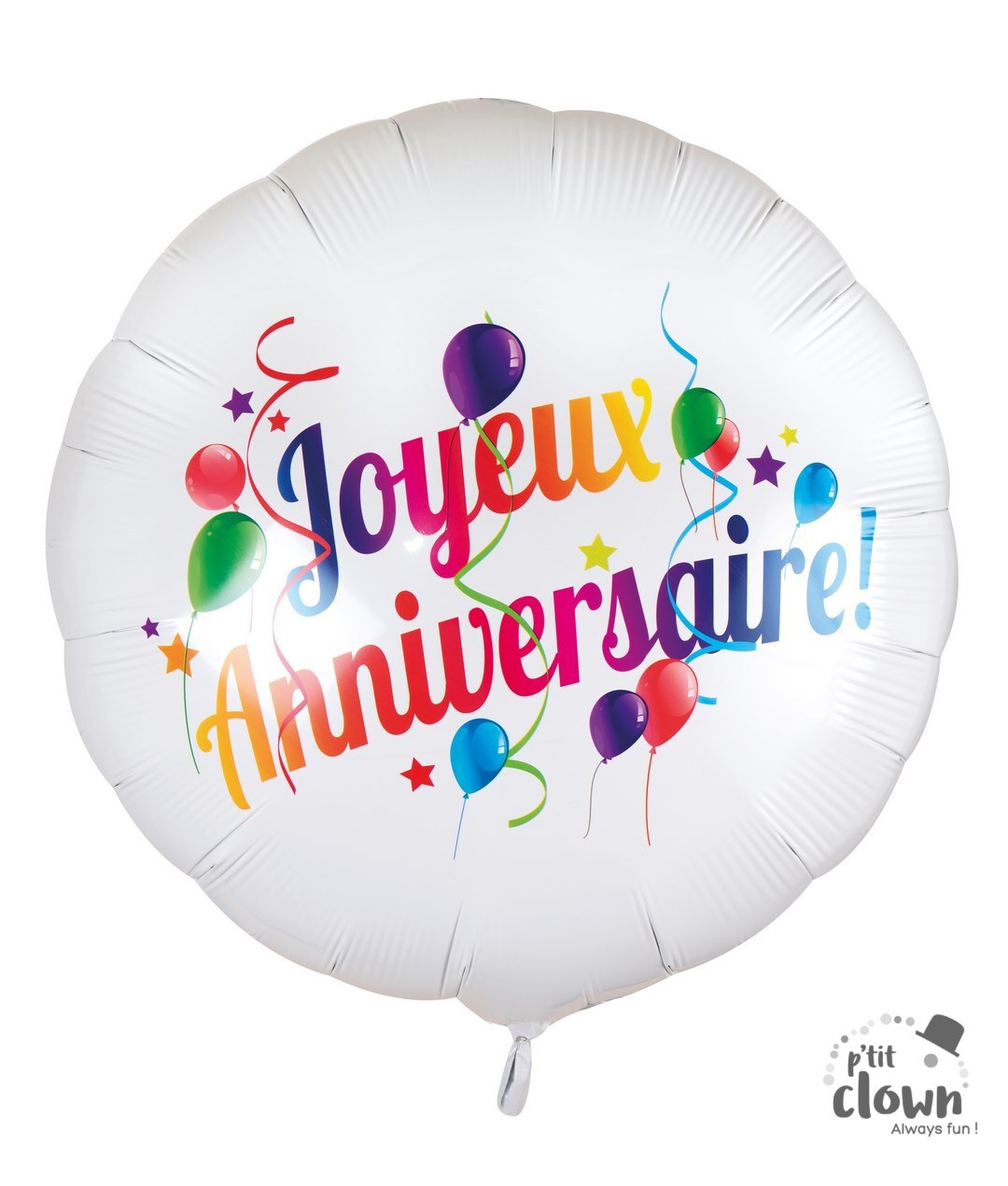 Folienballon Joyeux Anniversaire, 45 cm kinderparties-shop