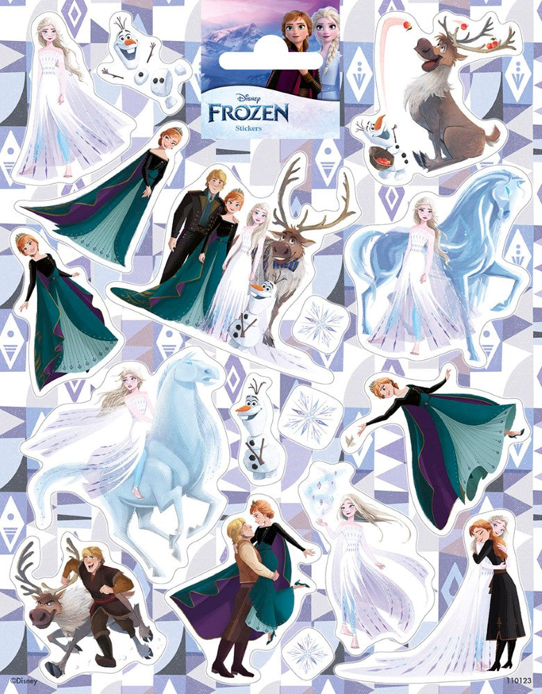 Frozen 2 Sticker, 1 gr. Bogen mit 14 Aufklebern