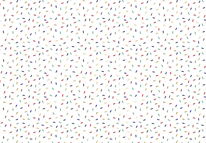 Geschenkpapier, Streumuster bunt, 70 X 200 cm kinderparties-shop