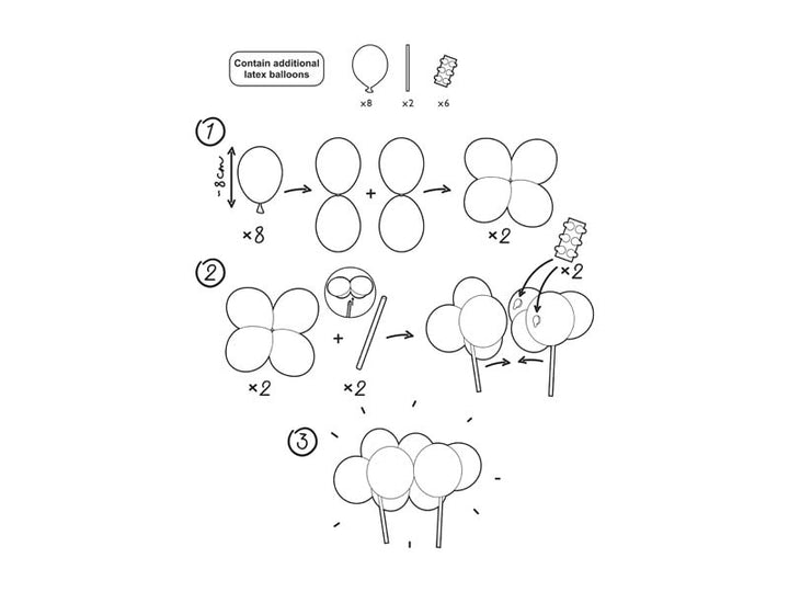 Ballon-Kuchentopper, rosa-pink, 29 cm kinderparties-shop