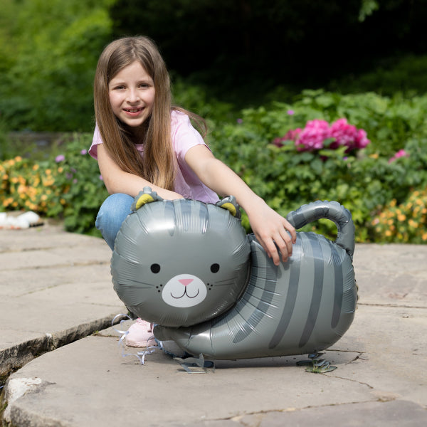XXL Walking Balloon Katze, 52 x 75 cm kinderparties-shop