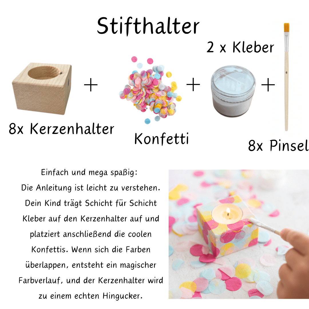 Kreatives-Bastelset-Bunte-Kerzenhalter-8er-Set